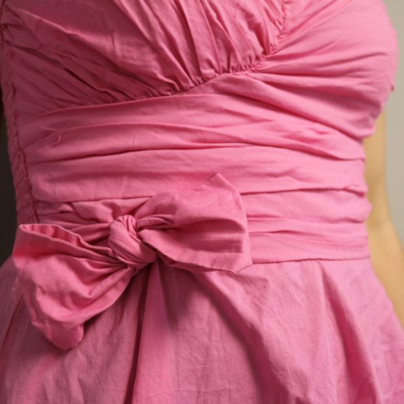 H&M pink spaghetti strap dress with bow. - Picture 3 of 4